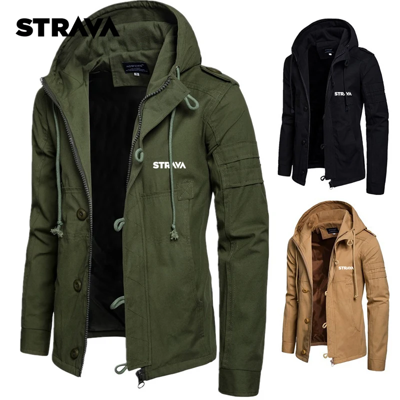 

Spring Autumn Hiking Jacket Solid Hoodie Thin Anti-scratch Men's Windbreaker Windproof Casual Hiking Clothing Durable Breathable