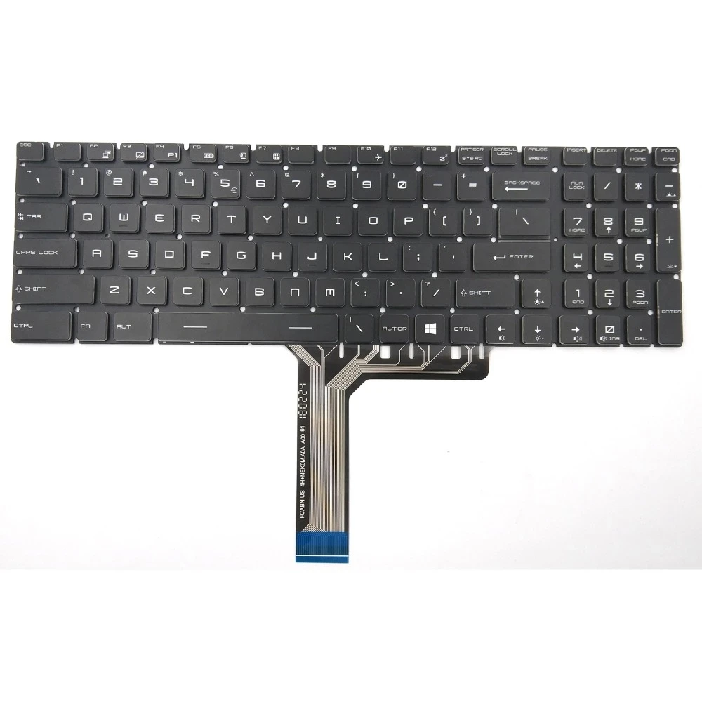 Для ноутбука MSI GE63 GE73 GS73 Raider RGB 8RE 8RF GS63 Stealth 8RD GT63 с клавишной подсветкой