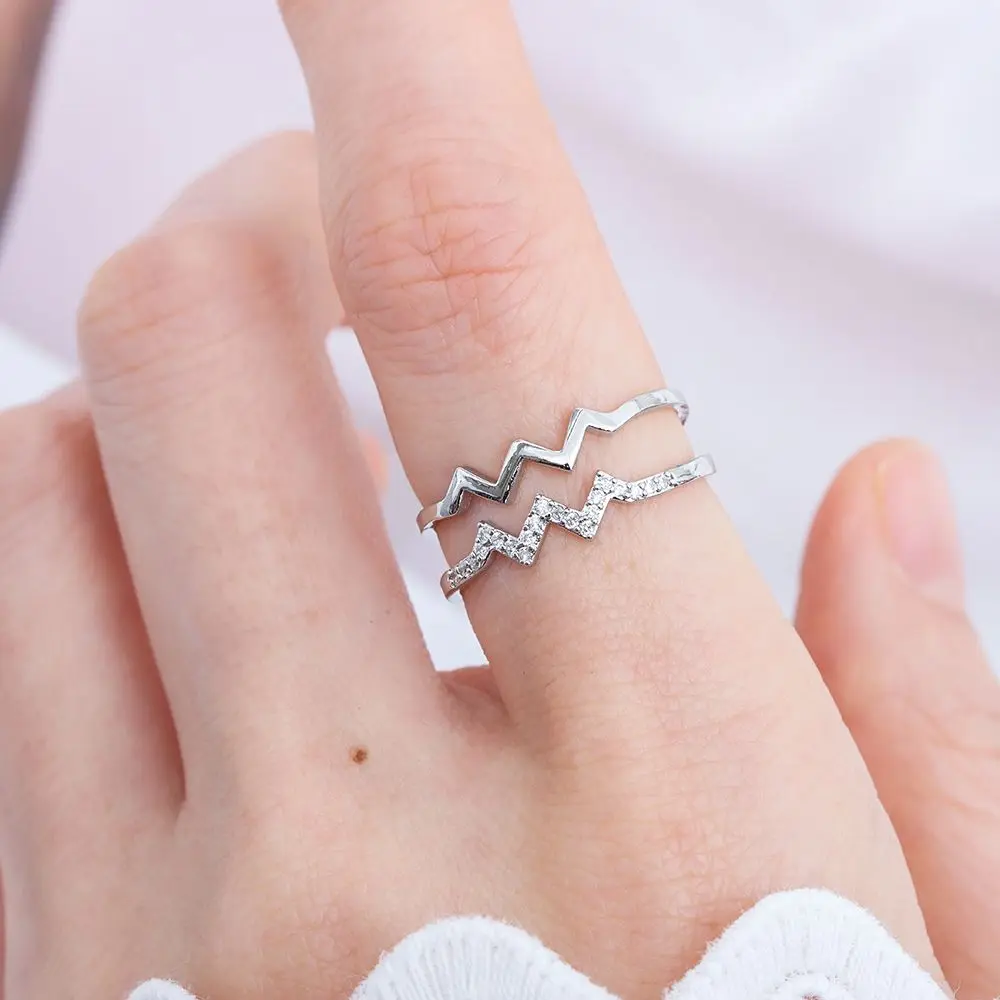 Открытое ювелирное изделие для моей дочери подарочное кольцо с высоким и низким