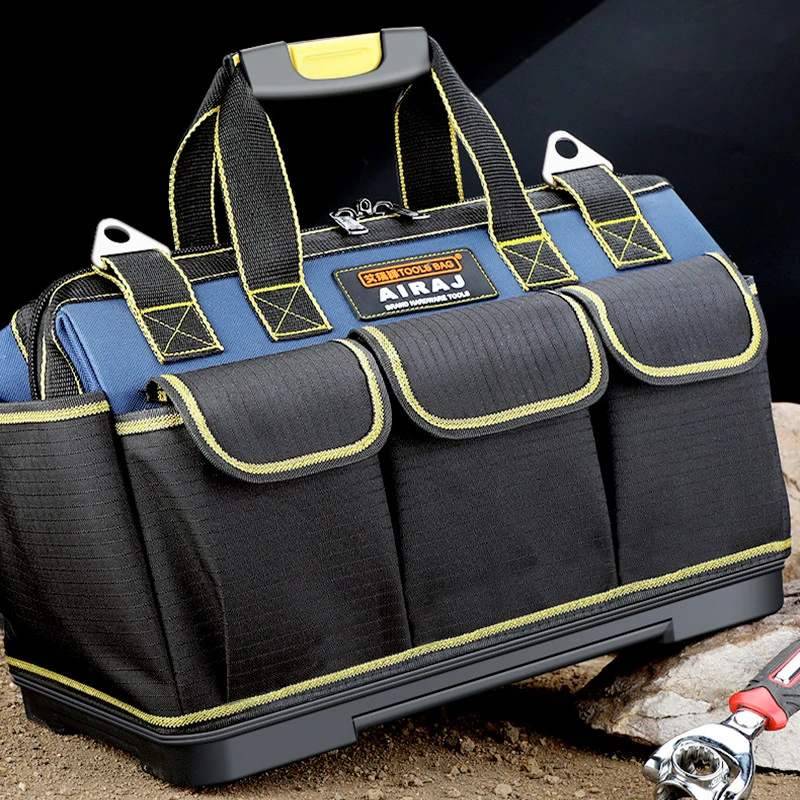 

Waterproof Bag Tool Storage Multi-function Anti-fall Bag Electrician Multi-pocket Tools Cloth Oxford Electrician Bag,