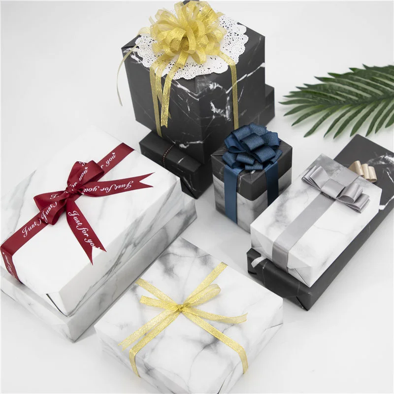 Marble Thick Roll Paper Packaging Material Flower Packaging Bouquet Wrap Decor Art Crafts Party