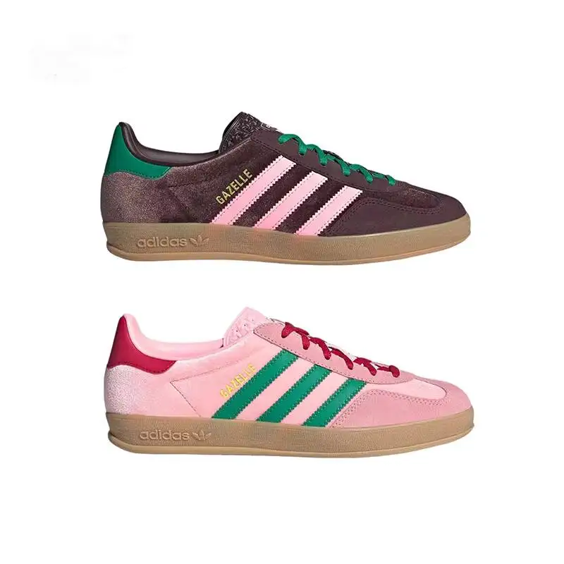 Фото Новые женские повседневные кроссовки Adidas Samba 2026, комплект из двух пар, с велюровым верхом, в ретро-стиле JI2713/JI2714 №2