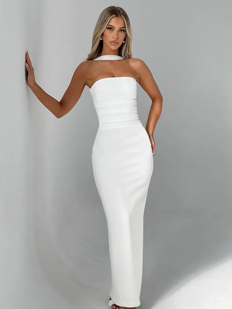 Женское облегающее платье макси