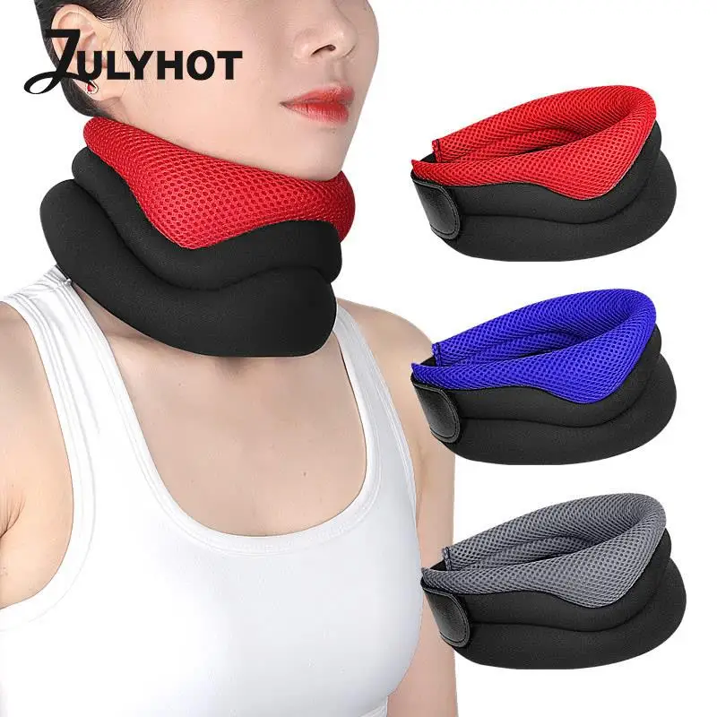 

Sponge Neck Brace Cervical Spine Fixed Neck Sleeve Breathable Elastic Neck Support Cervical Spine Traction Device Travel Pillow