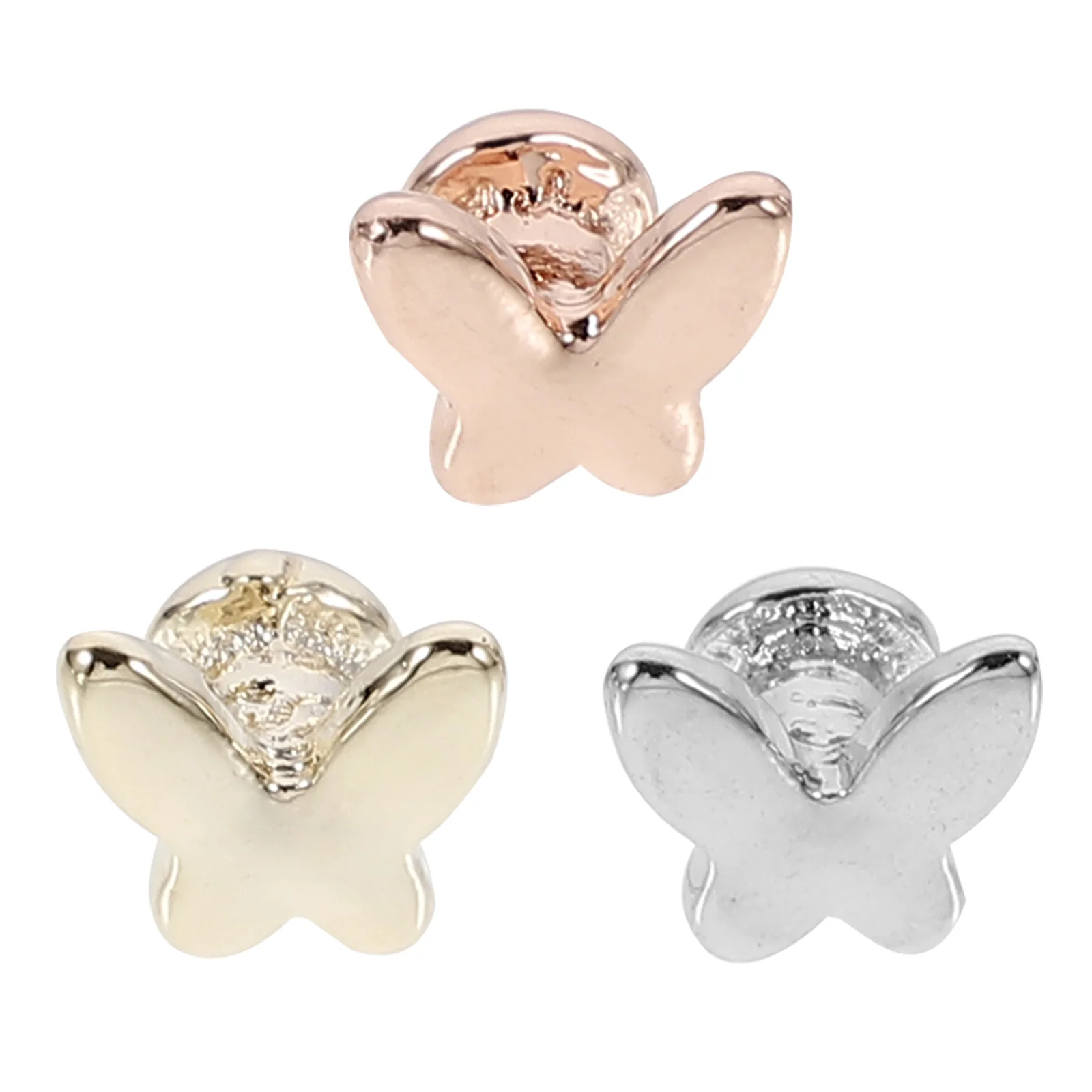 

Watch Band Strap Studs Charms Decorativecharm Silicone Decor Alloy Stud Ringbeadsnail Embellishments Women Silver Accessories