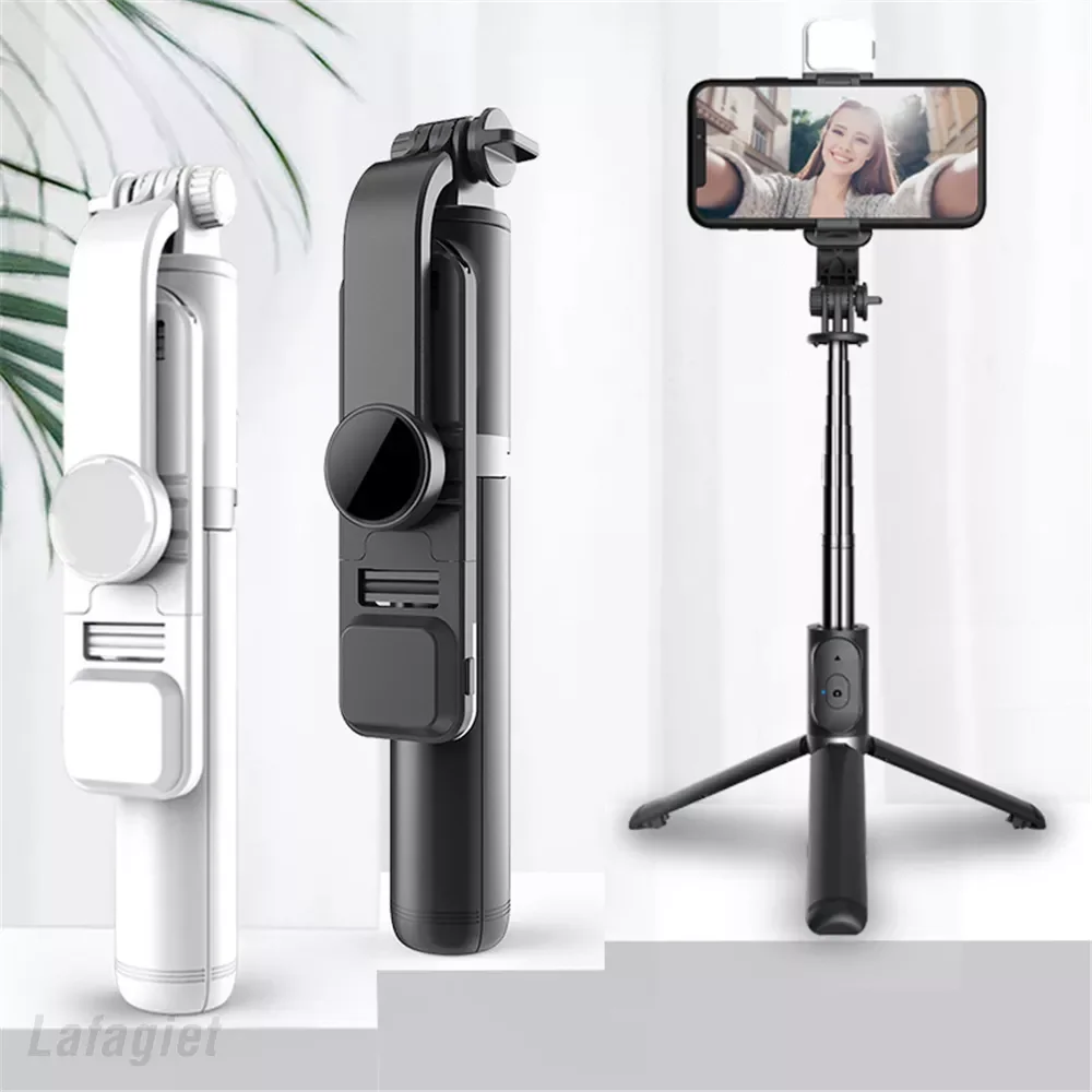 

2022 Bluetooth Selfie Stick Remote Control Tripod 4 IN 1 Fill Light Handphone Live Photo Holder Camera Self-Timer Artifact Rod