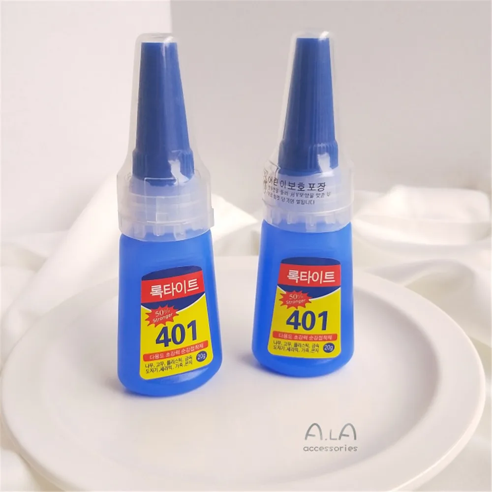 

401 glue universal strong 502 glue quick drying glue jewelry inlaid with transparent glue DIY material imported from Korea
