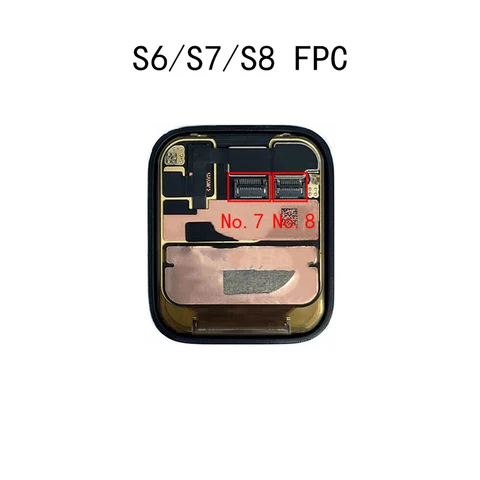 2 шт., разъем FPC с сенсорным экраном и ЖК-дисплеем для Apple Watch S2 S3 S4 S5 S6 S7 S8 серии 3 4 5 6 7 8 SE 2 44 мм 40 мм 45 мм
