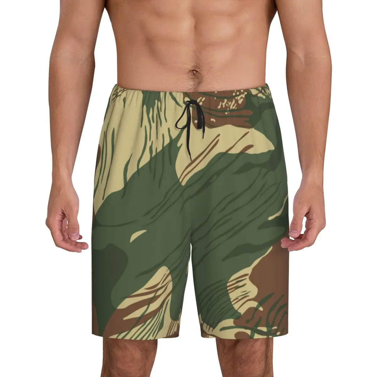 Мужская камуфляжная пижама с принтом родезианская война одежда для сна Шорты