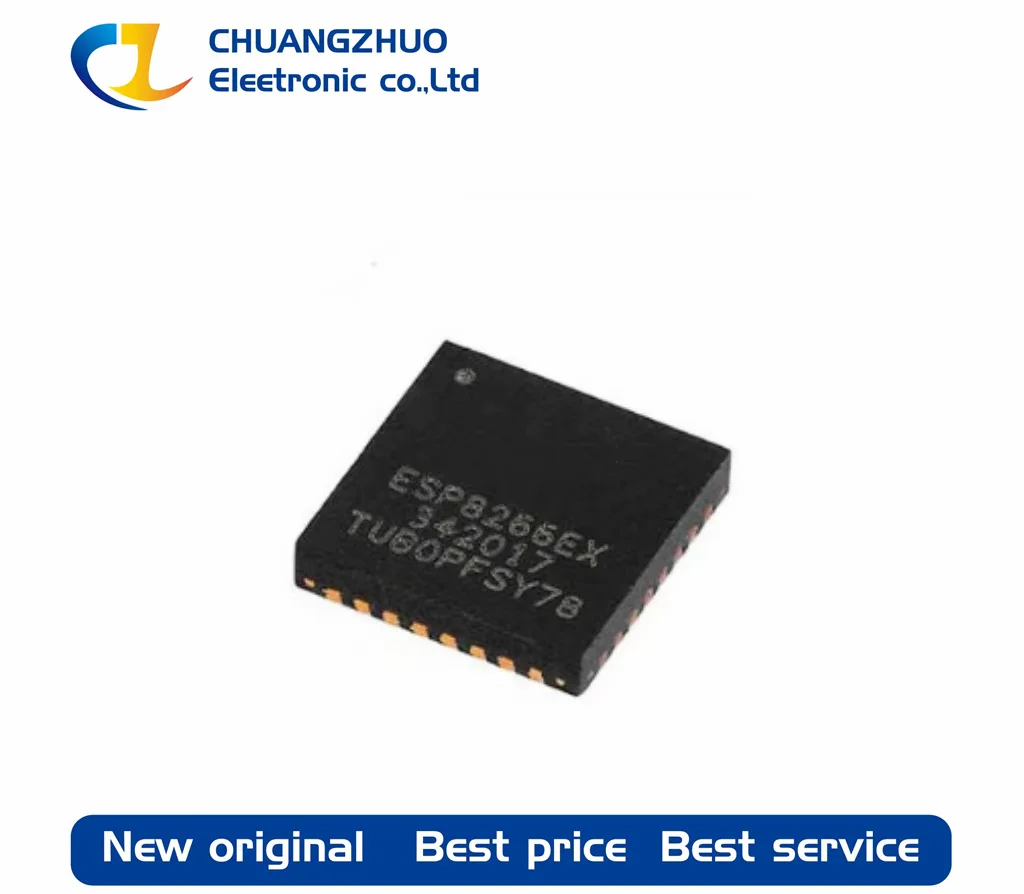 10 шт./лот новый оригинальный ESP8266EX ESP8266 54 Мбит/с 2,4 ГГц WiFi I2C,I2S,SPI,UART QFN-32-EP(5x5) радиочастотные трансиверы