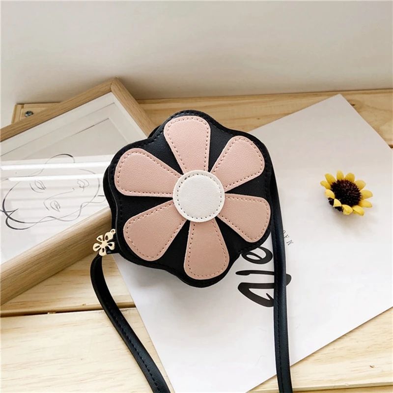 Fashionable Children's Bag Lovely Girls' Flower Crossbody Bag Mini Small Wallet Handbags Princess Coin Purse Kids Gift