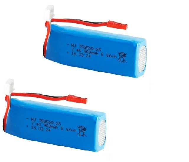 

XK X520 XK X420 6 Channels Brushless Aileron RC airplane spare parts 7.4V 900mAh 25c Li-polymer battery 752560-2s 2pcs/lot