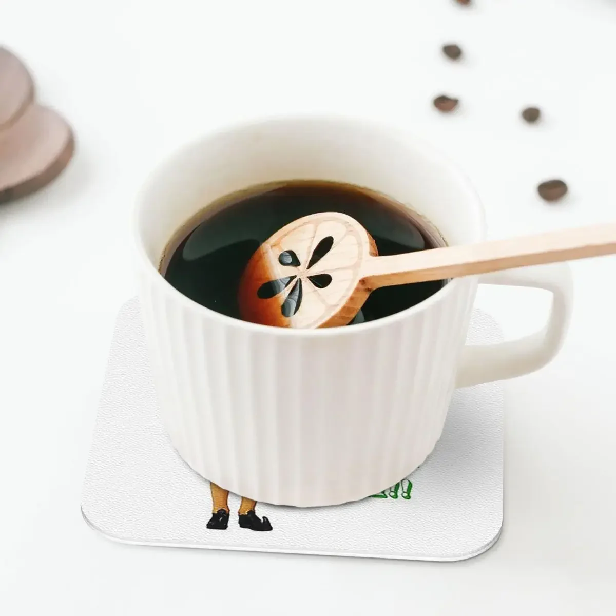 Идет Санта! Я его знаю! Подставки для кухни с изображением эльфа из фильма Buddywill