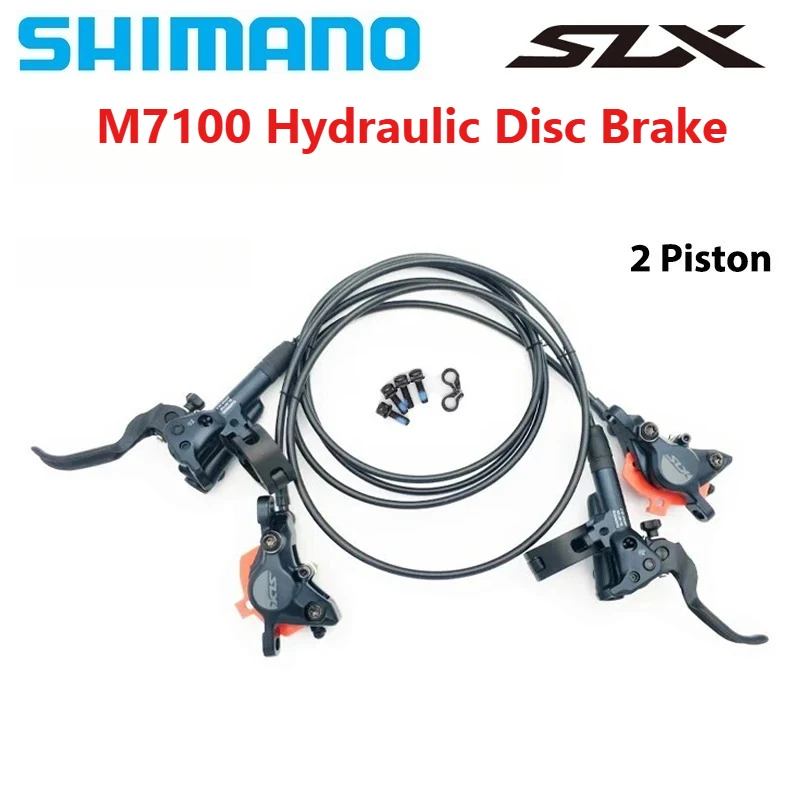 Фото Гидравлический дисковый тормоз SHIMANO SLX M7100 для велосипедов, 2-поршневой, для МТБ №5
