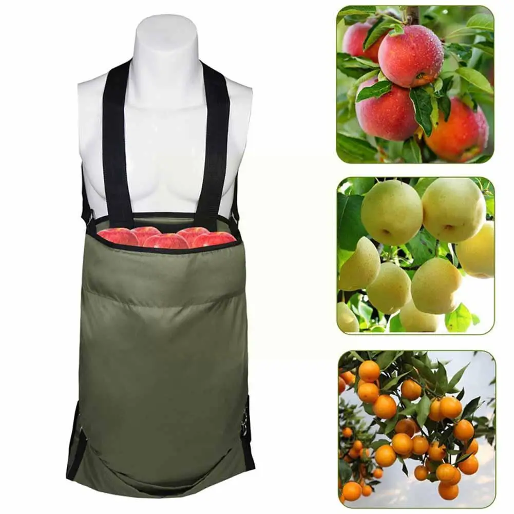 

Harvest Picking Bag - Waterproof Heavy Duty And Adjustable Fruit Storage Apron Pouch For Outdoor Orchard Farm Garden P0j7