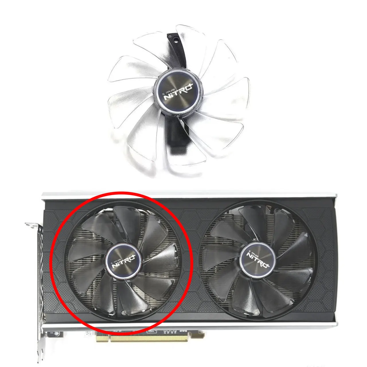 Новый вентилятор для графического процессора 95 мм FD10015M12D DC 12 В 0.45A подходит Sapphire RX