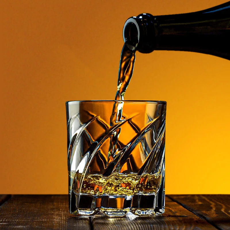 Набор Круглых Стеклянных Стаканов Для Напитков - 285 Мл Прозрачный Стакан Виски