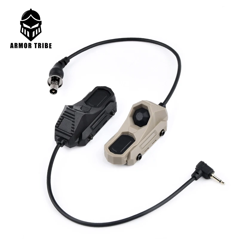 WADSNWeapon Light Switch Axon MLOK KEYMOD Dual Function Pressure Remote Crane/SF/2.5/3.5 Plug For Laser Flashlight Fit 20mm Rail