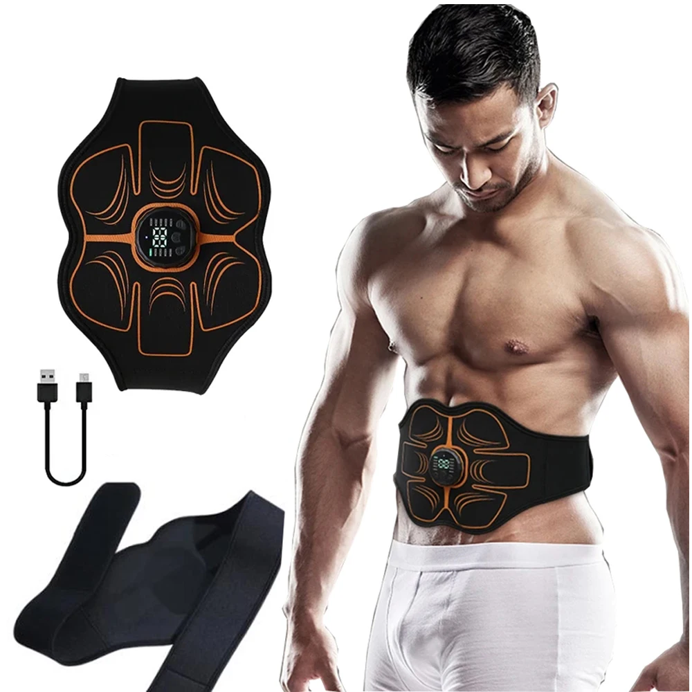 

EMS Trainer Abdominal Muscle Stimulator Waist Support Belt Electro Muscle Stimulation Body Slimming Massager Fitness Equiment