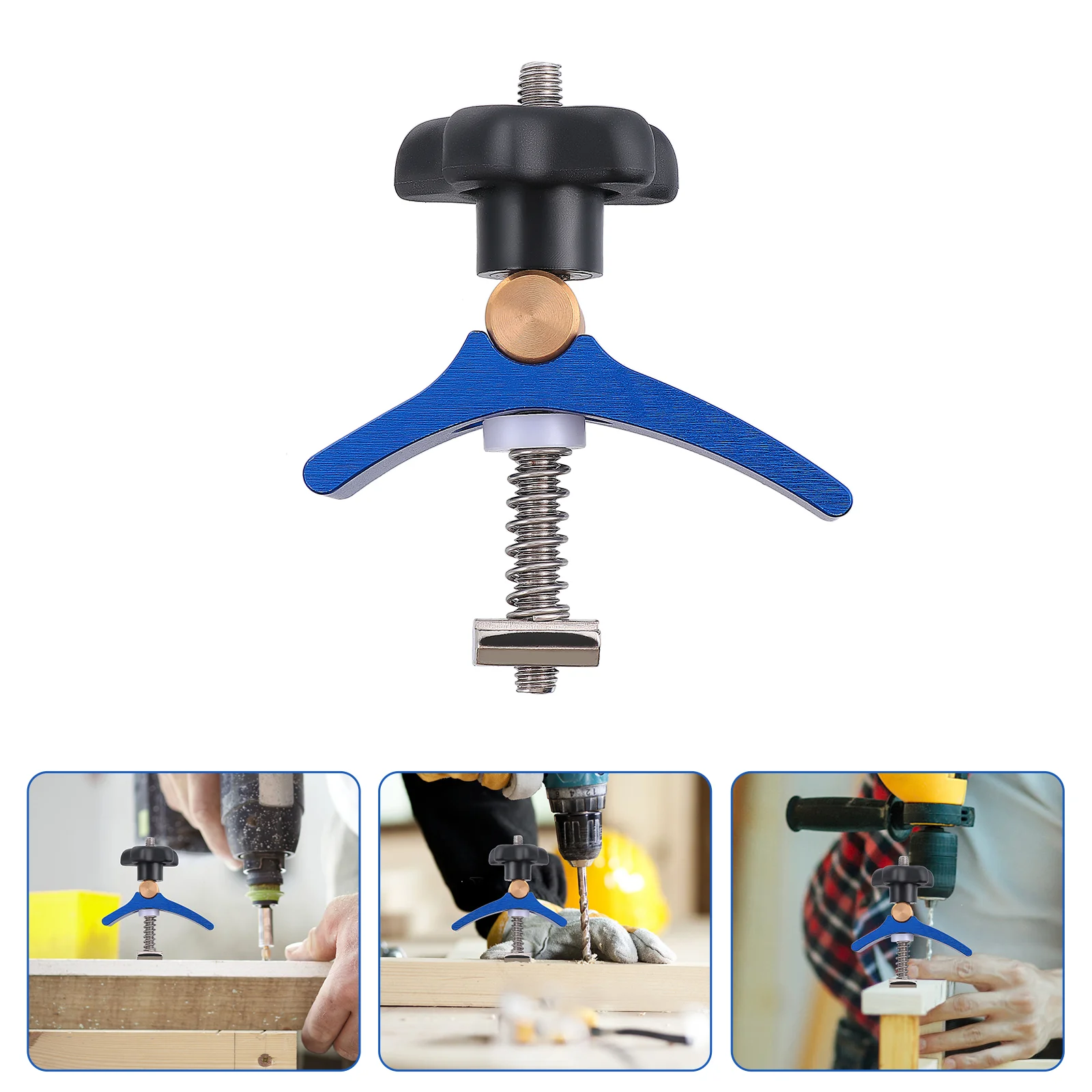 

Carpenter Woodworking Hold Down Clamp Quick Acting Jigs Slot Block Platen