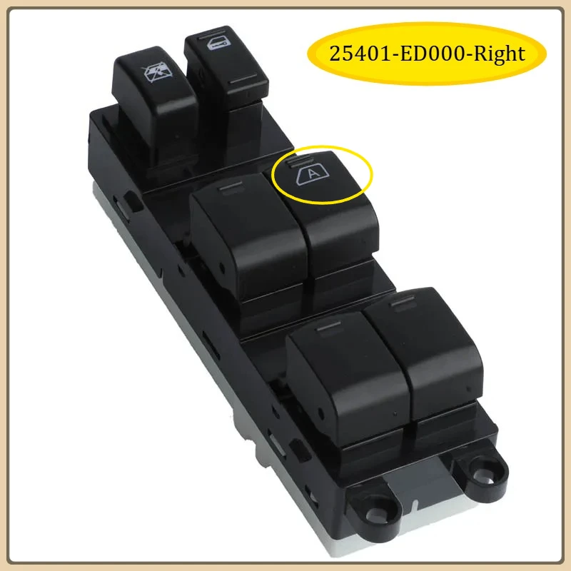 

25401-ED000 25401ED000-правый электрический стеклоподъемник, главный переключатель управления для Nissan, автомобильные аксессуары