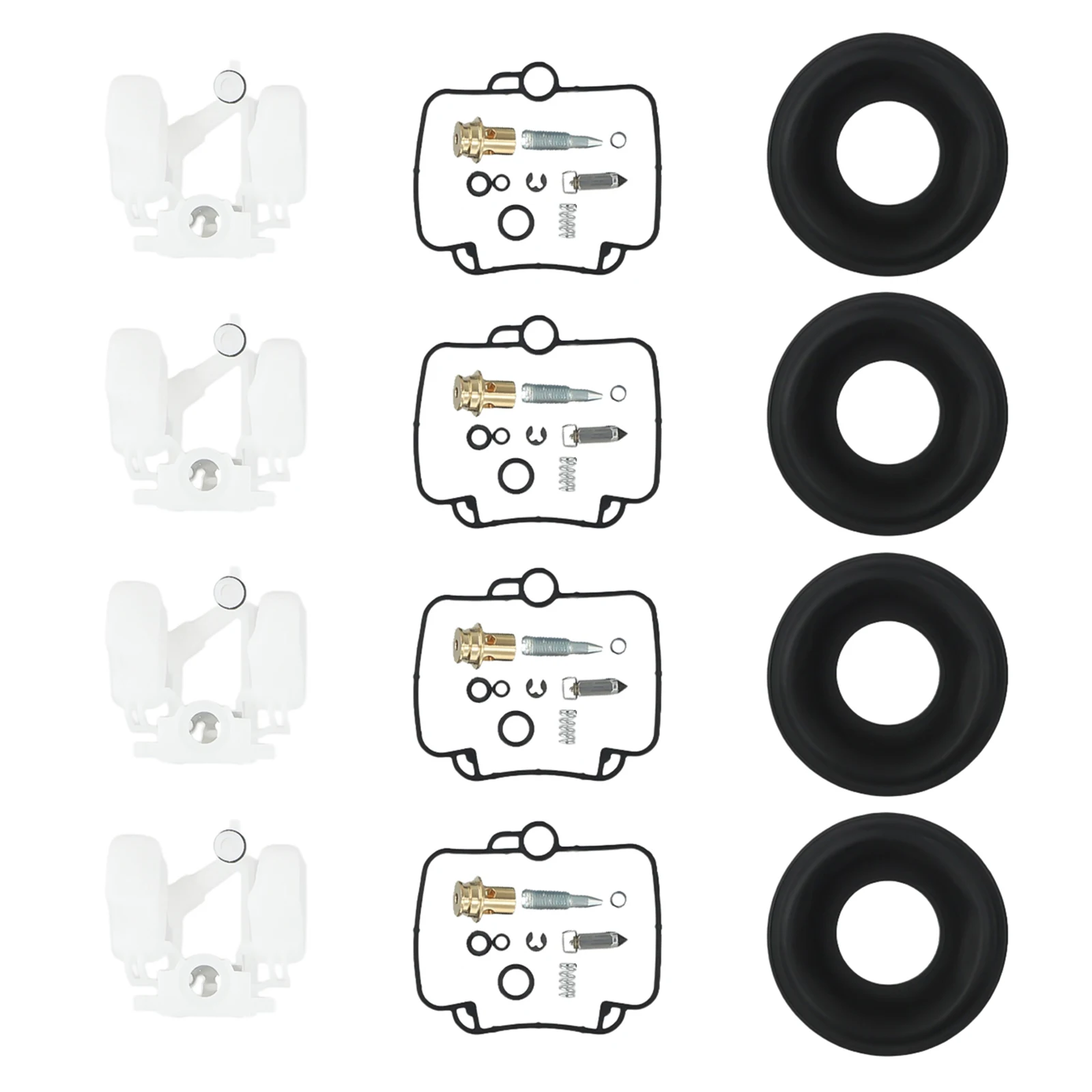 Набор для Ремонта Карбюратора мотоцикла комплект из 4 Плавающих диафрагмы