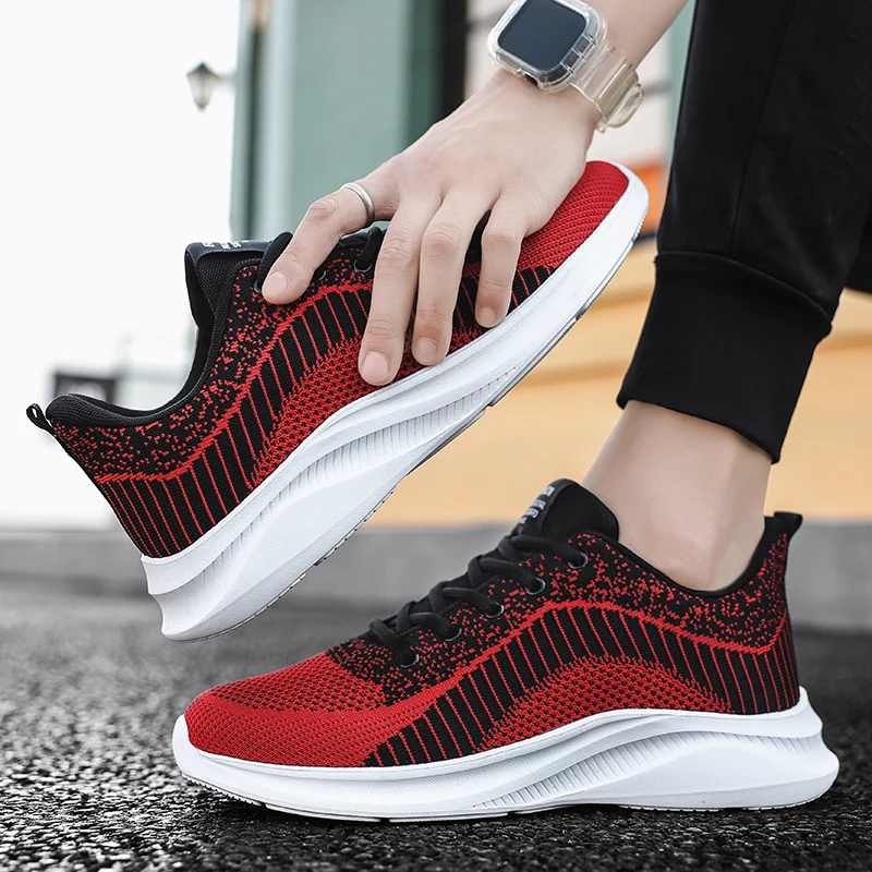 Running Shoes Men Breathable Sports Shoes Outdoor Lightweight Shock-absorbing Sneakers Training Shoes