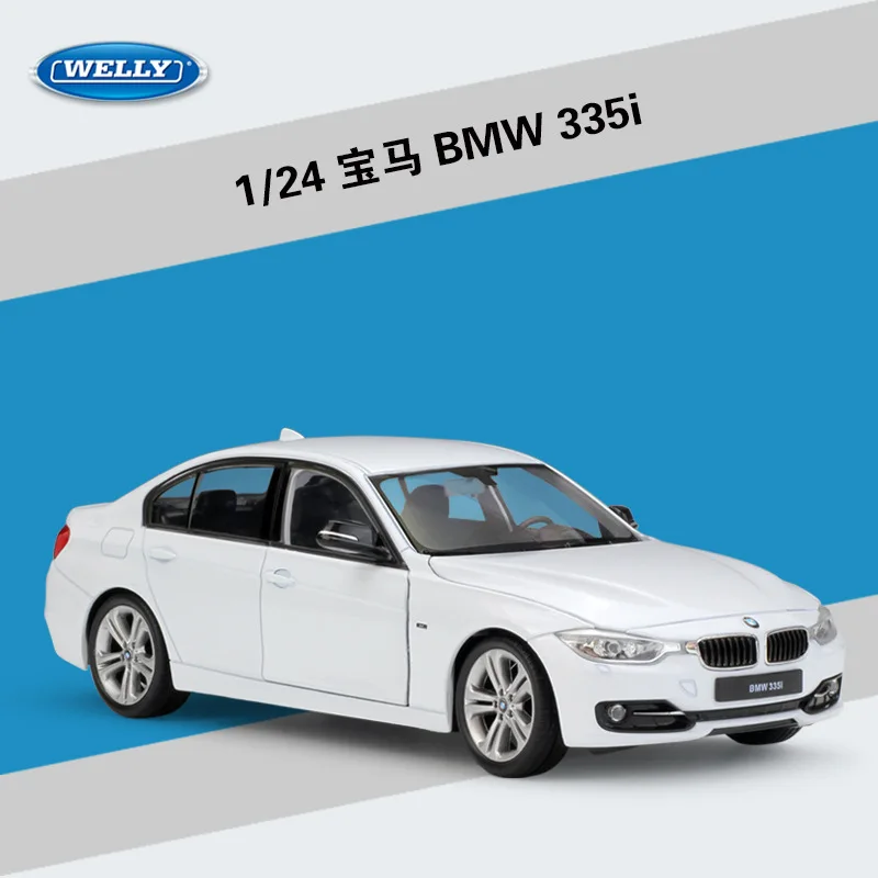 

Классический литая модель автомобиля WELLY 1:24 BMW 335i/535i из металлического сплава, модель автомобиля для детей, подарок, Коллекция игрушечных автомобилей