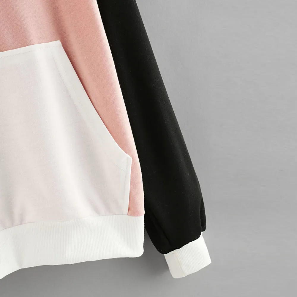 

Womens Letters Long Sleeve Hoodie Sweatshirt Hooded Pullover Tops Blouse Fleece Sweater Women Zipper Hooded Sweatshirt Women