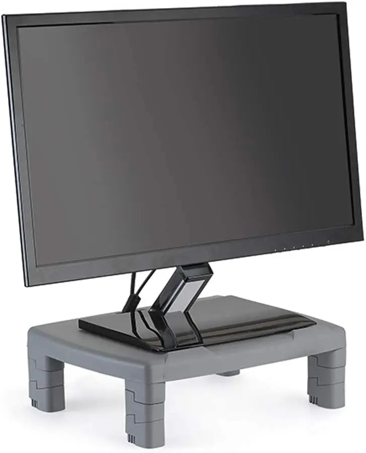 

Suporte p/monitor e notebook cinza suporte para notebook