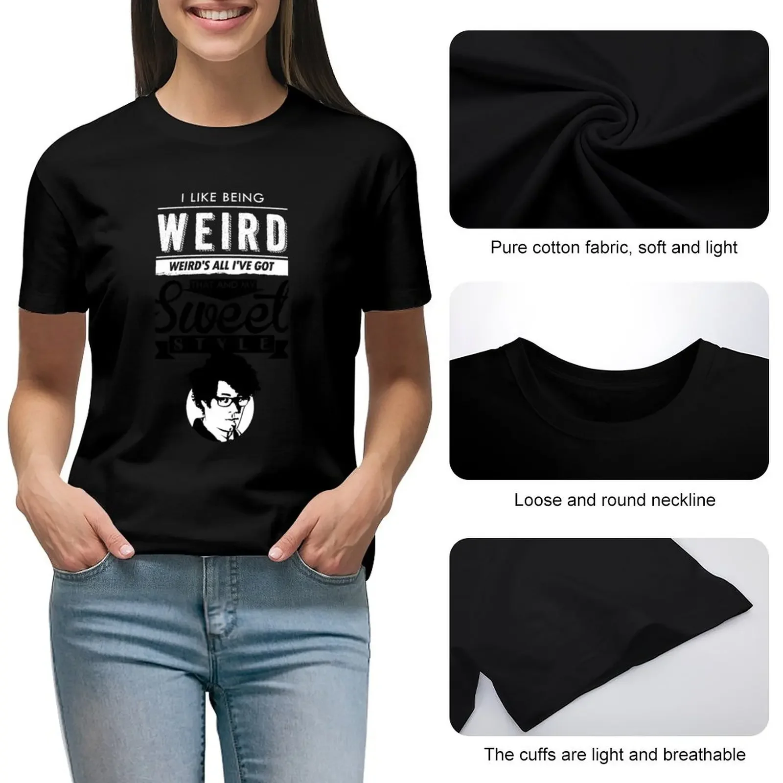 Я люблю странную футболку с принтом животных летняя одежда футболки для женщин