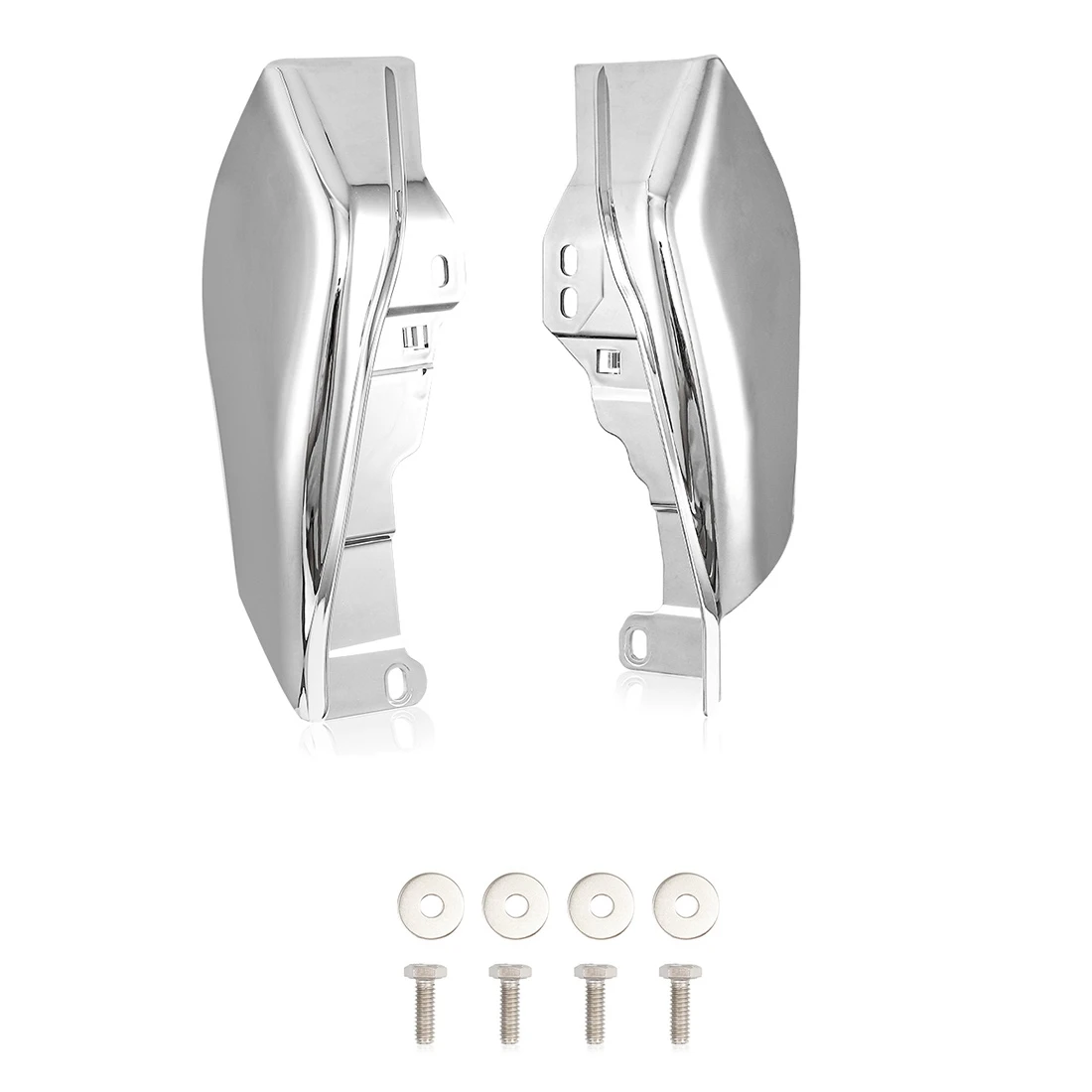 

Chrome Mid-Frame Air Heat Deflector for Harley Touring Electra Glide Street Road Glide FLTRX CVO 2017-2022
