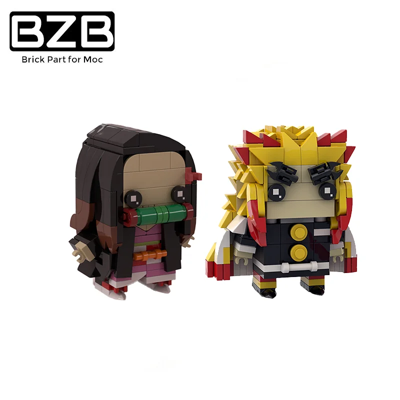 BZB MOC Mini Hero Square Wizard Swordsman Creative Building Block Model Kids Toys DIY Bricks Barts Birthday Best Gifts