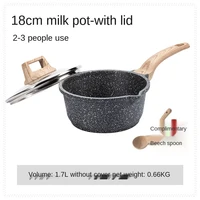 medical stone non stick pan small milk boiling pot household baby food pot baby pot soup pot induction cooker instant noodle pot