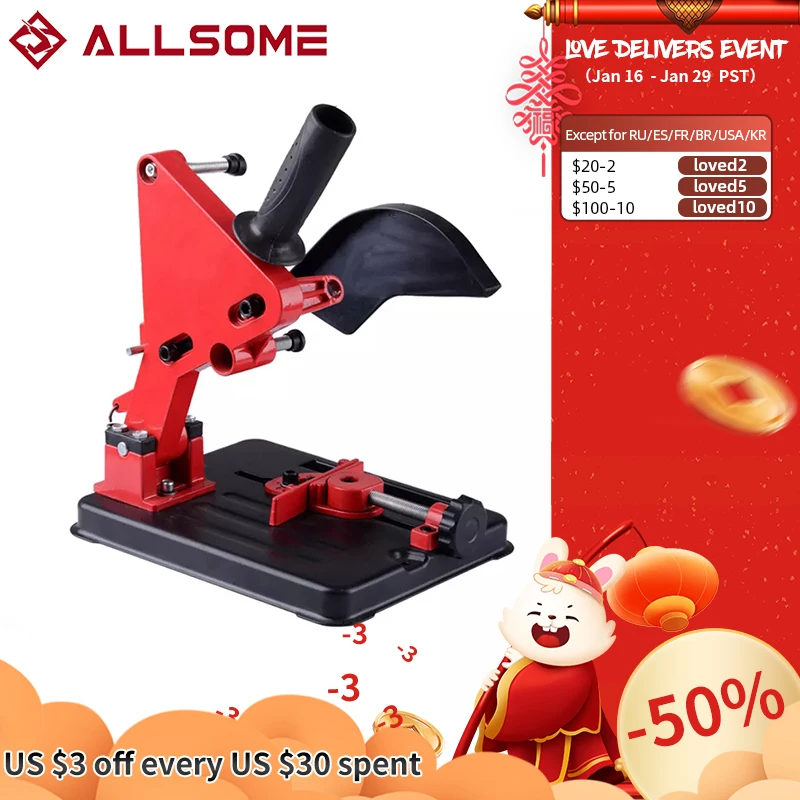 aliexpress.com - Angle Grinder Stand Angle Grinder Bracket Holder Support for 100-125 Angle Grinder DIY Cutting Stand Power Tools Accessories