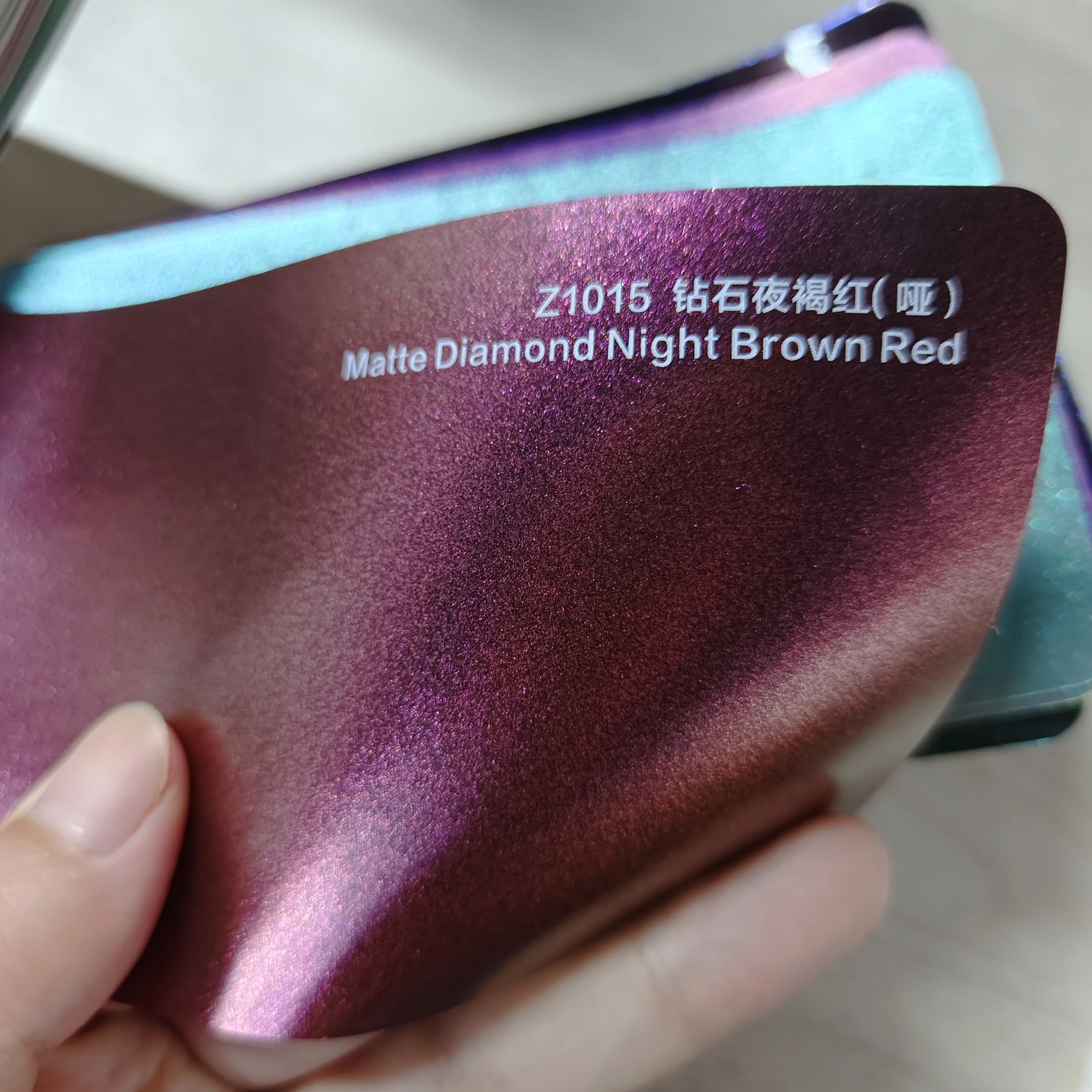 Wrapmaster хамелеон матовая Алмазная ночная коричневая красная автомобильная