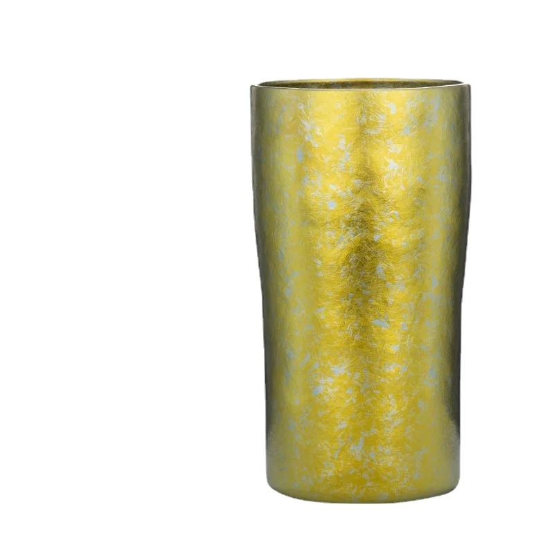 

350ml Crystalline Titanium Rainbow Beer Mug Double Wall Coffee Tea Wine Milk Tumbler Portable Travel Water Cup Kitchen Drinkware