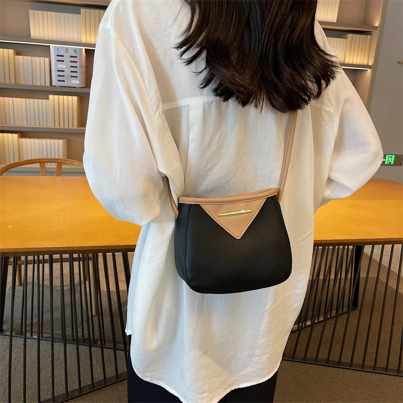 Mini Women's Bag 2023 PU Leather Shoulder Cross Bag Fashion Messenger Bag Y2K Eco Bag Korean Designer Purse 2PCS Daily Handbags