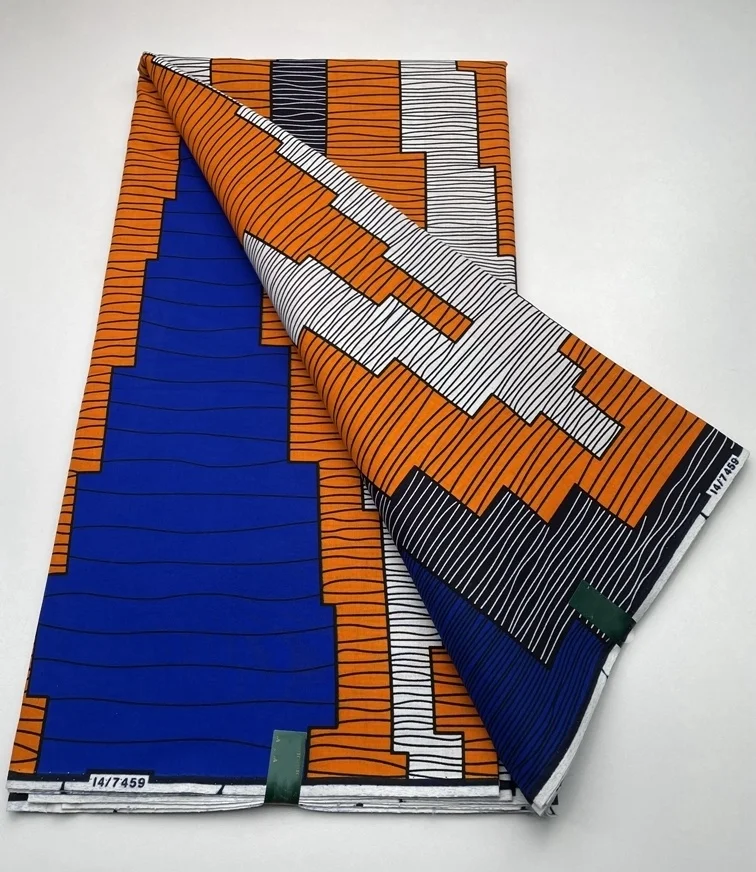 

Ankara African 100% Cotton Wax Prints Fabric Original Soft High Quality African Real Wax Fabric For Party Dress Tissus 6 Yards