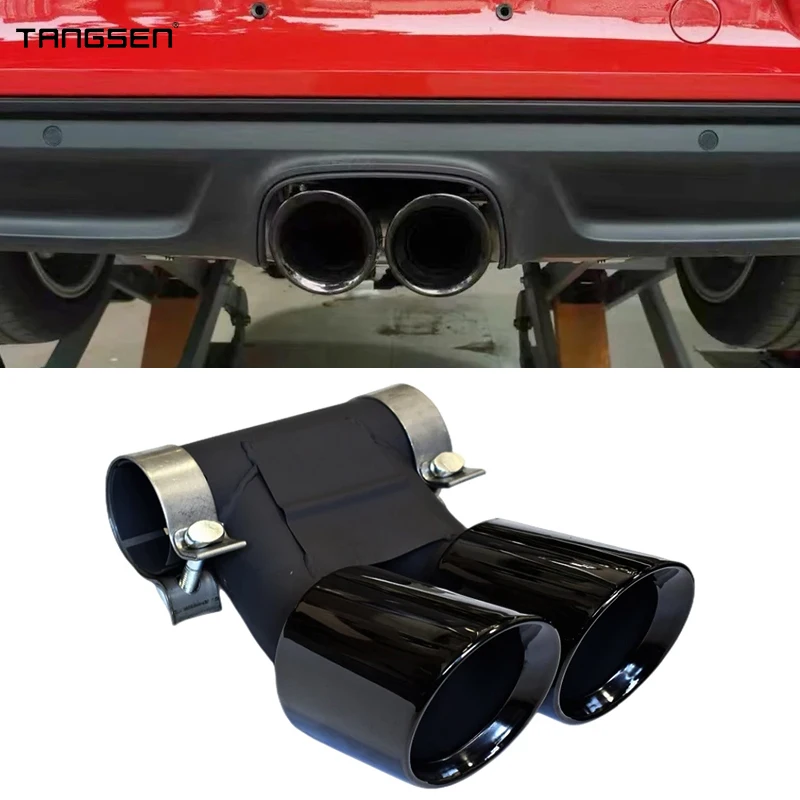 Для 09-24 Porsche Cayman 981 987 718 Boxster прямоугольный выхлоп модернизированный глушитель с