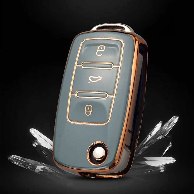 Чехол для автомобильного ключа чехол Volkswagen VW Polo Tiguan Passat B5 B6 B7 Golf EOS 4 5 6 Scirocco Jetta MK4 MK6