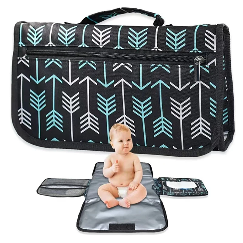 3 in 1 Portable Multifunction Diaper Changing Bag Pad Baby Mom Clean Hand Folding Mat Infant Care Products Smart Wipes Pocket