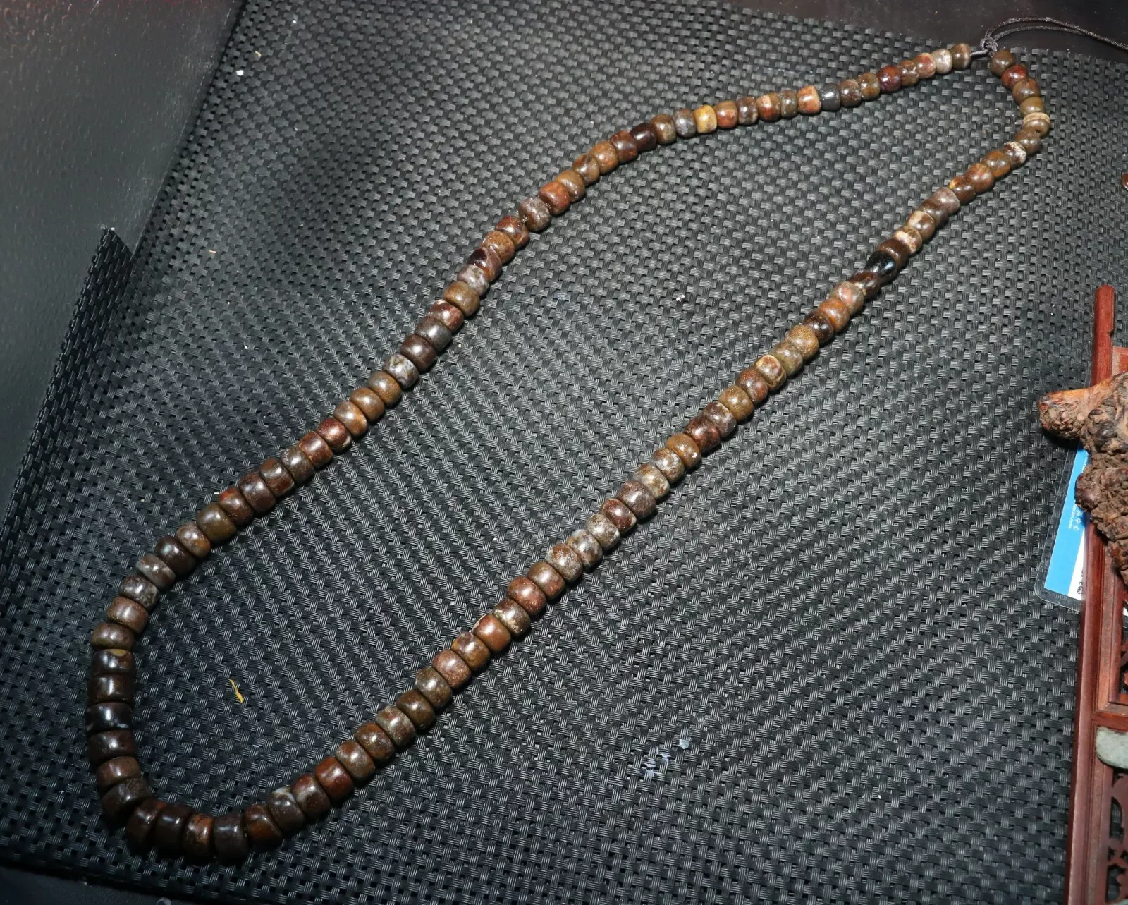 Ультраэнергетический LKbrother тибетский старый агат 108 молитва лама тотем дзи