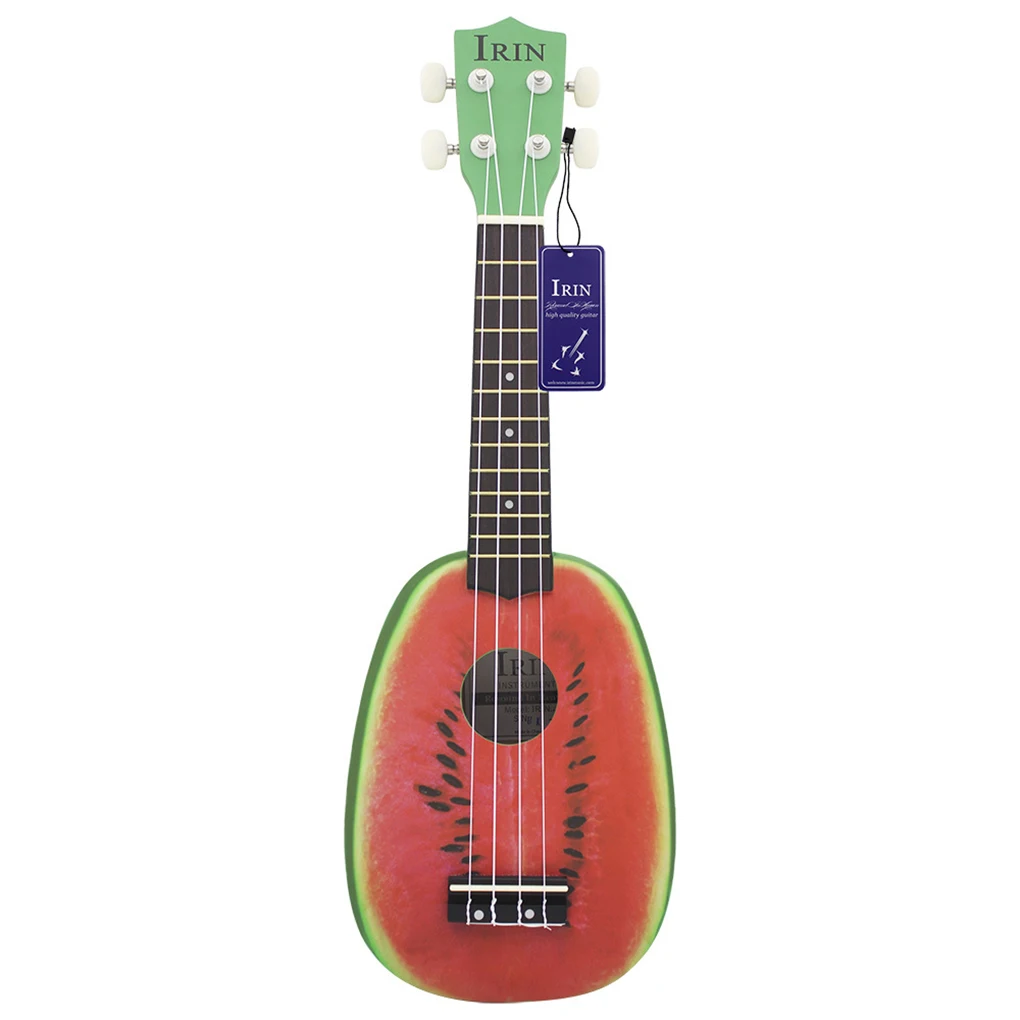 

21 inch 12 Fret 4 String Basswood Ukulele Acoustic Guitar Soprano Watermelon Style Ukelele Musical Instrument Lover