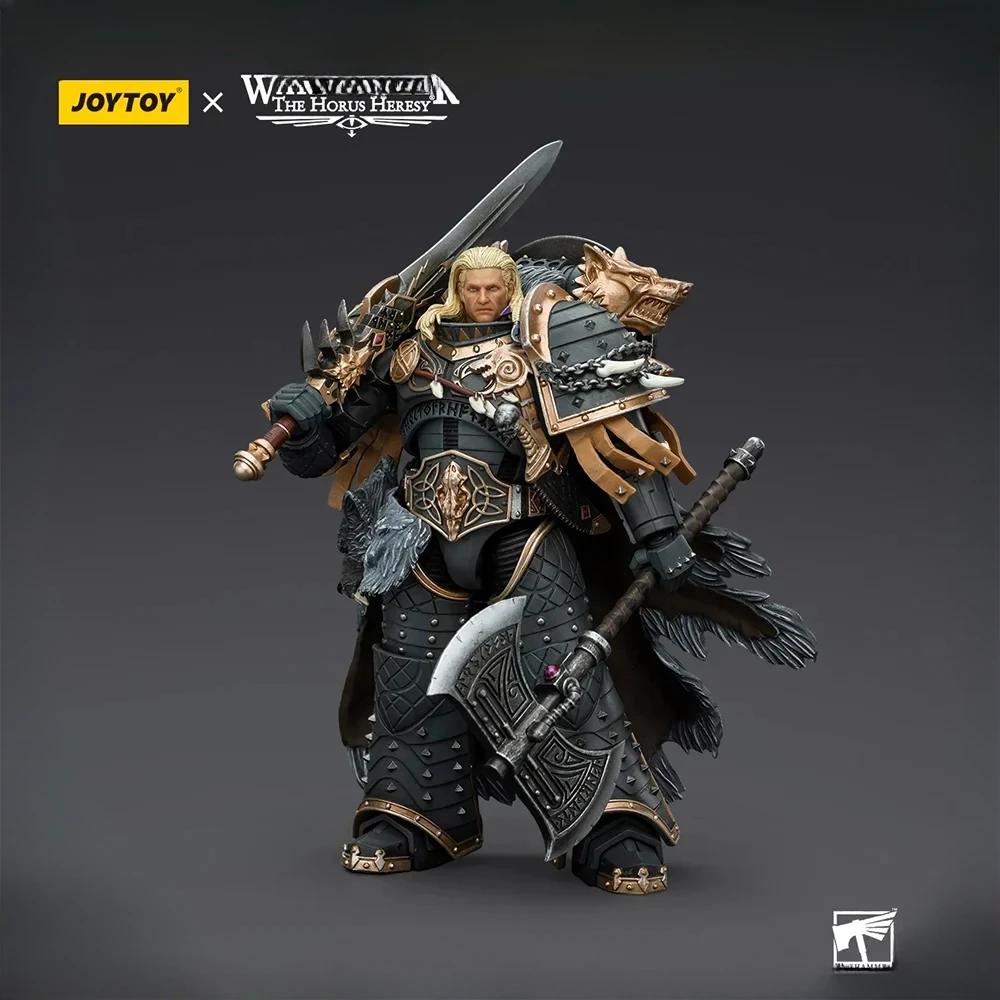 JOYTOY 1/18 Warhammer 40k Horus Heresy Space Wolves Фигурка аниме Leman Russ Primarch of The VIth Legion Игрушки