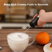 milk frother coffee decor handheld electric milk foam maker battery operated whisk drink mixer foamer egg beat kitchen tools