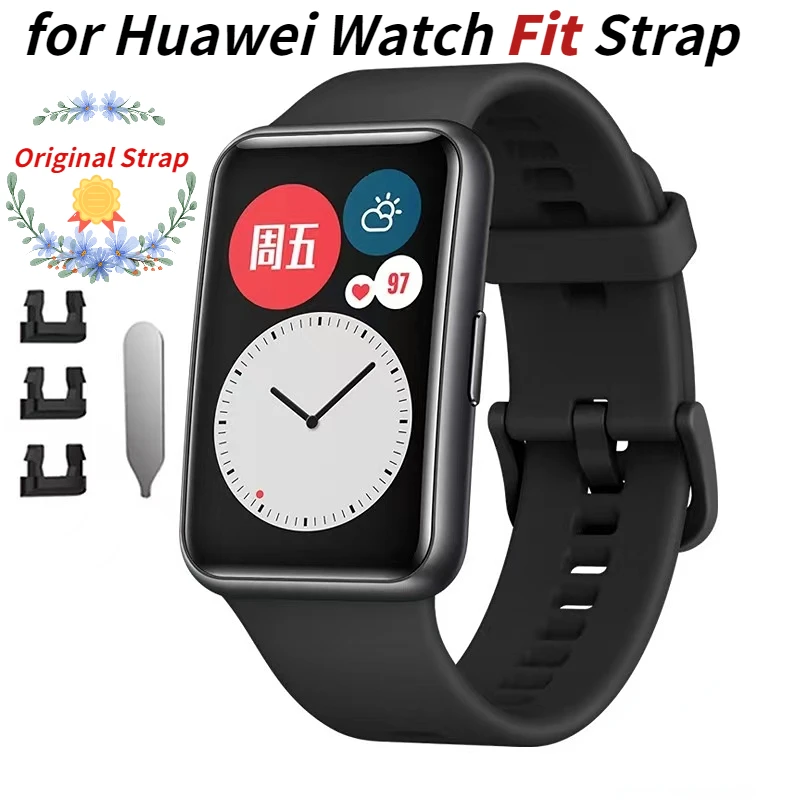 Correa de silicona para reloj Huawei, compatible con Pulsera Original, funda protectora para reloj Huawei