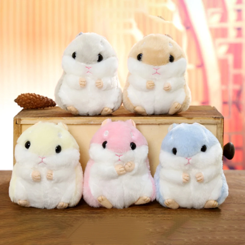

Plush Toys Mini Kawaii Simulation Hamster Cartoon Cute Stuffed Doll Boys Girls Keychain Toy Gifts for Kids Children Keyrings New