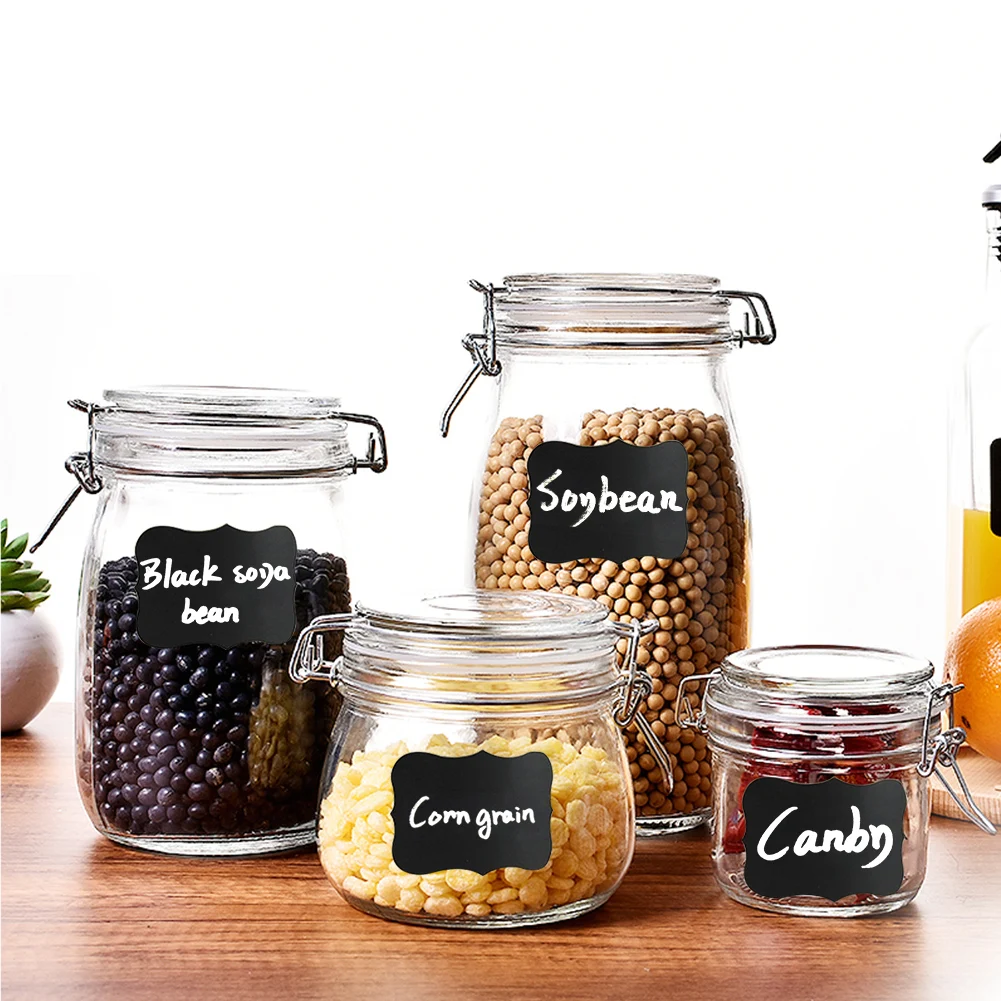 48 шт. этикетка наклейки для банка специй на ручку Водонепроницаемый доске