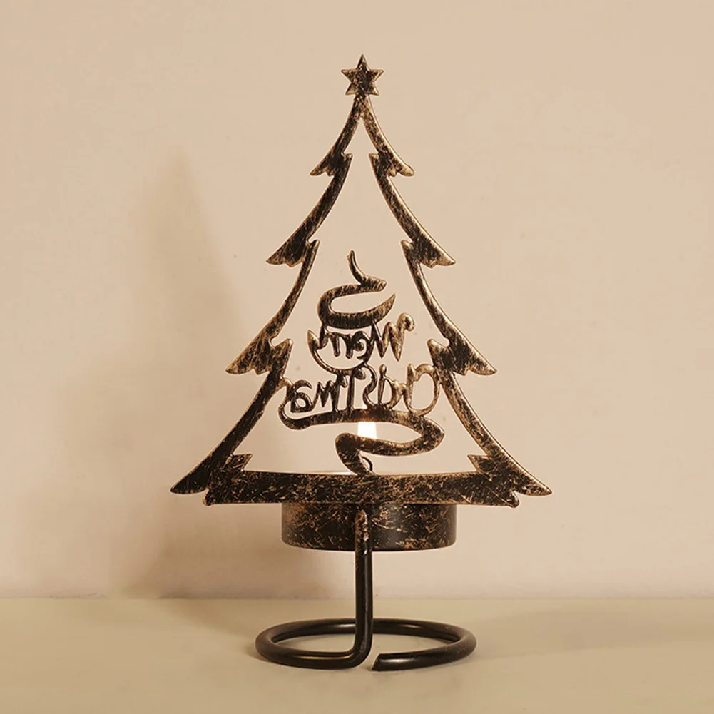 S Christmas Decorations Metal Tree And Reindeer Table Candle Holder Tealight Centerpiece And Display